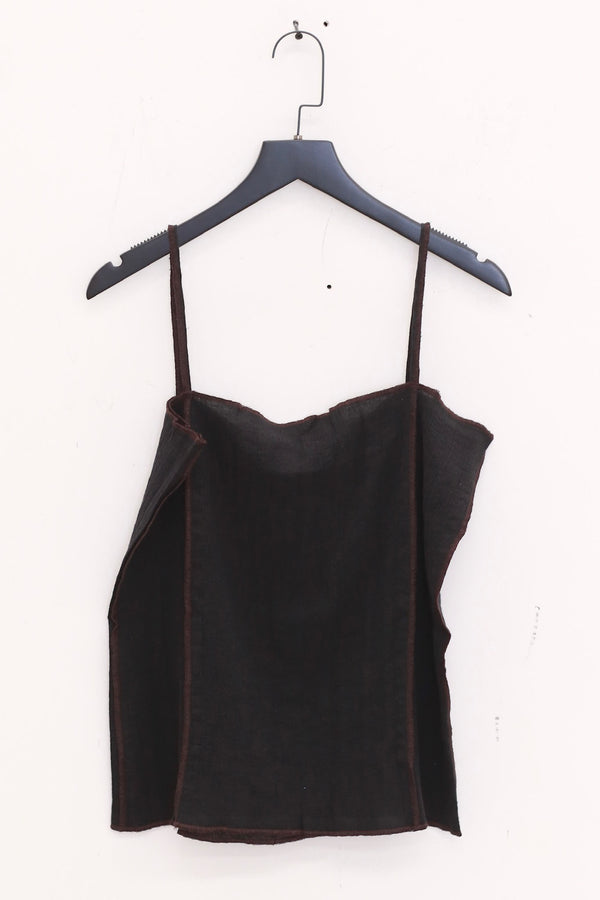 BASERANGE 25 Autumn/Winter SHOK Camisole BAS-TSSKS-CL-AU25-BLACK (BROWN)